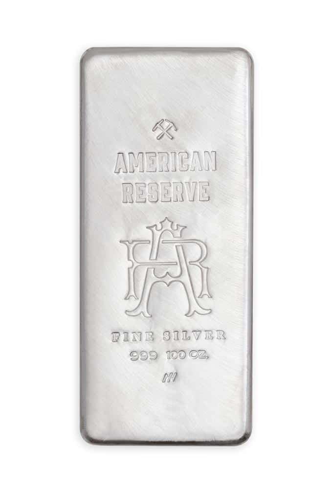 American Reserve 100oz American Sourced Silver Bar