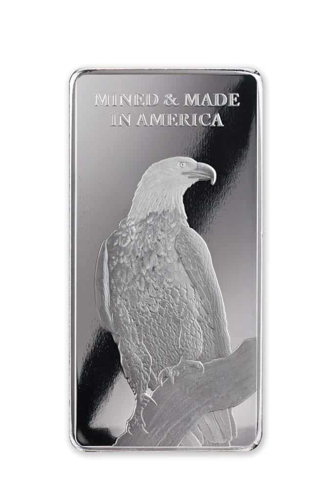 American Reserve 10oz Silver Bar Back
