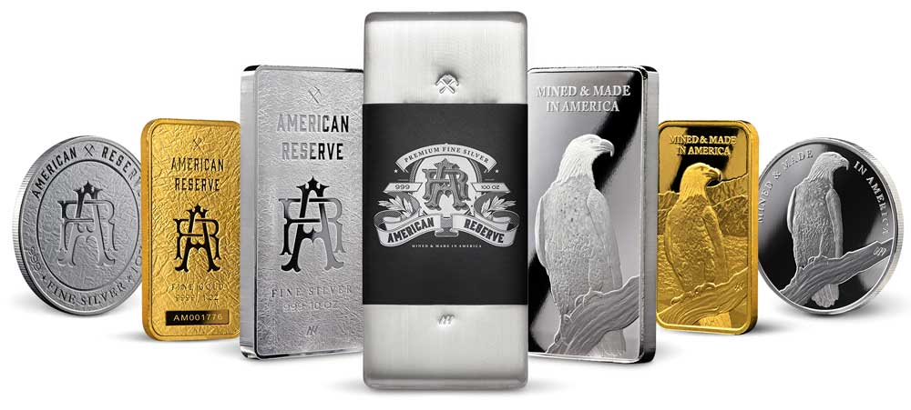 American Reserve, Premium Fine Silver, Mined and Made in America